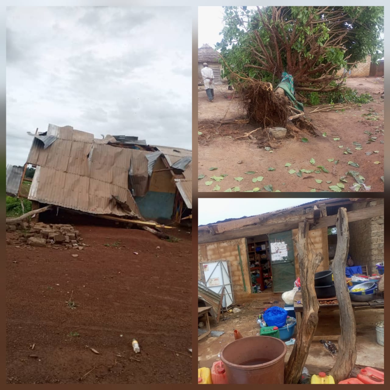 Intempéries à Yanfolila : Un vent violent fait des dégâts et des blessés